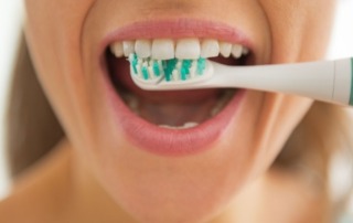 Brushing teeth